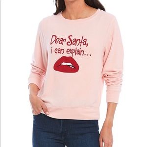 NWT Wildfox Dear Santa Baggy Beach Jumper Sweater Medium